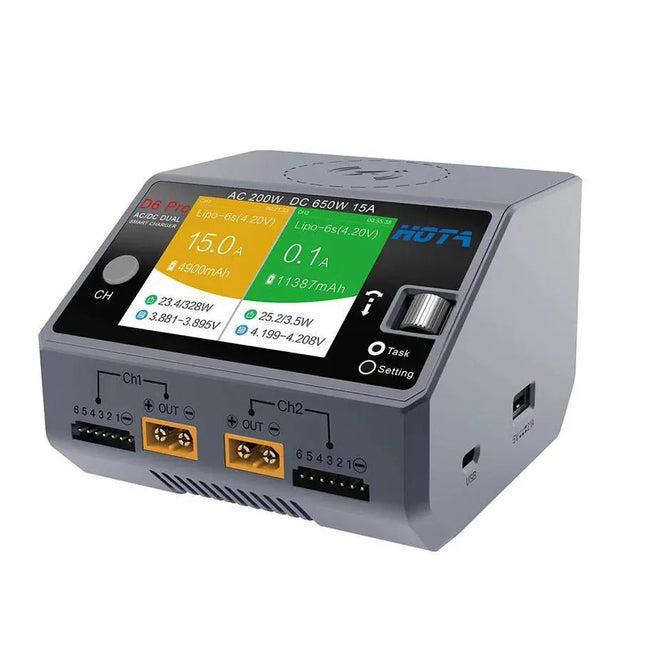 HOTA D6 Pro Dual Channel AC/DC Charger
