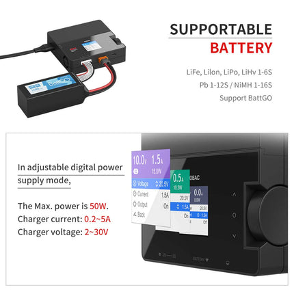 iSDT 608AC Smart Charger (AC50W DC200W)