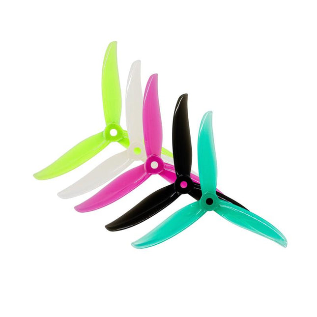 Set of colorful propellers on a white background