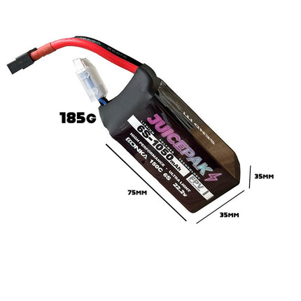 Juicepak Bonka 1050mAh 6S 150C Lipo Battery (185g) image 1