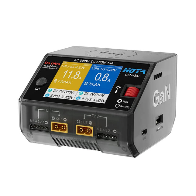 HOTA D6 ULTRA Dual Channel AC/DC Charger