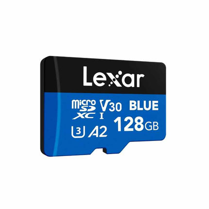 Lexar Blue Micro SD Card 128GB, up to 160MB/s Read, microSDXC UHS-I Card